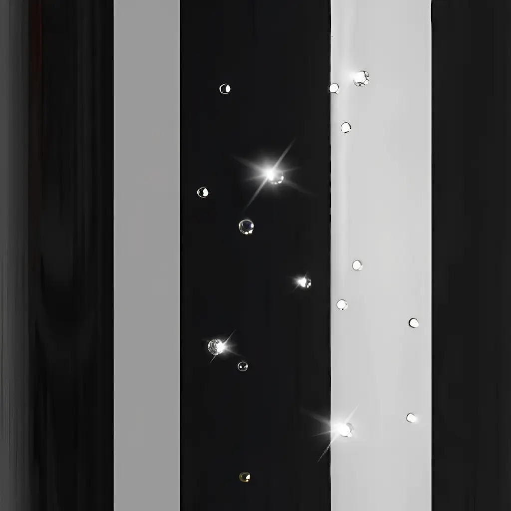 Swarovski crystals effect on tin packaging